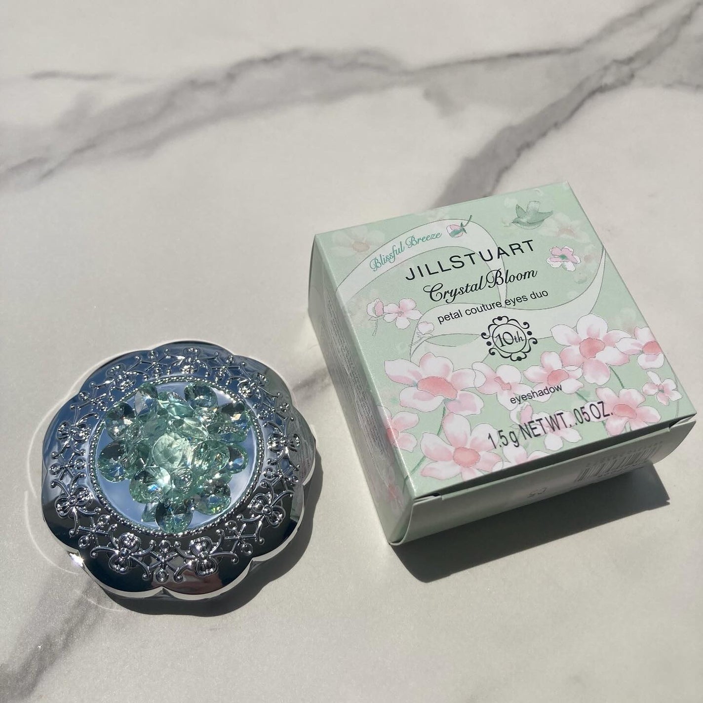 ジルスチュアート クリスタルブルーム ペタルクチュールアイズ デュオ/JILL STUART/アイシャドウパレットを使ったクチコミ(6枚目)