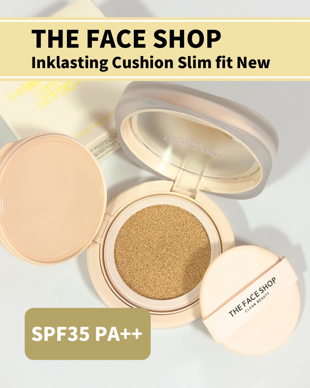 インクラスティングクッションファンデーション/THE FACE SHOP/クッションファンデーションを使ったクチコミ（2枚目）