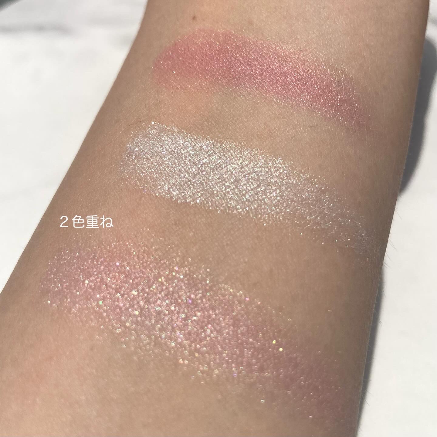 ジルスチュアート クリスタルブルーム ペタルクチュールアイズ デュオ/JILL STUART/アイシャドウパレットを使ったクチコミ（3枚目）