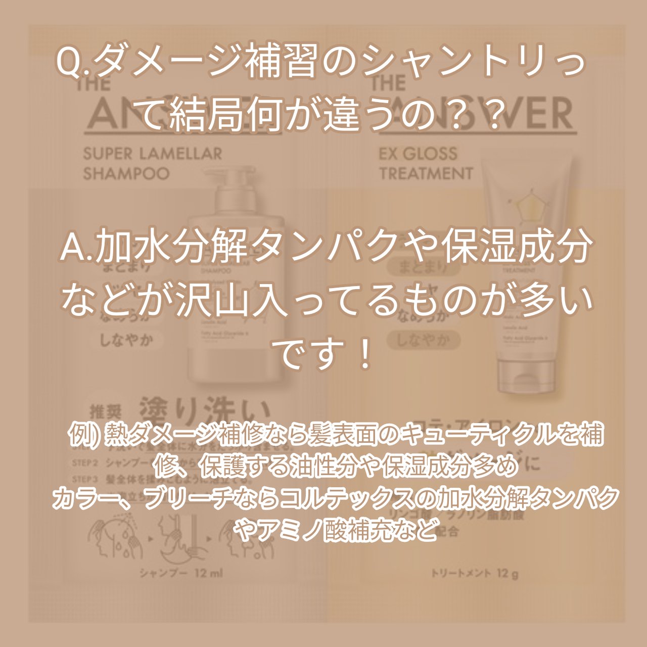 THE ANSWER EXグロストリートメント FOR HEAD DAMAGE お試し1回分 8g/THE ANSWER/洗い流すヘアトリートメントを使ったクチコミ（3枚目）