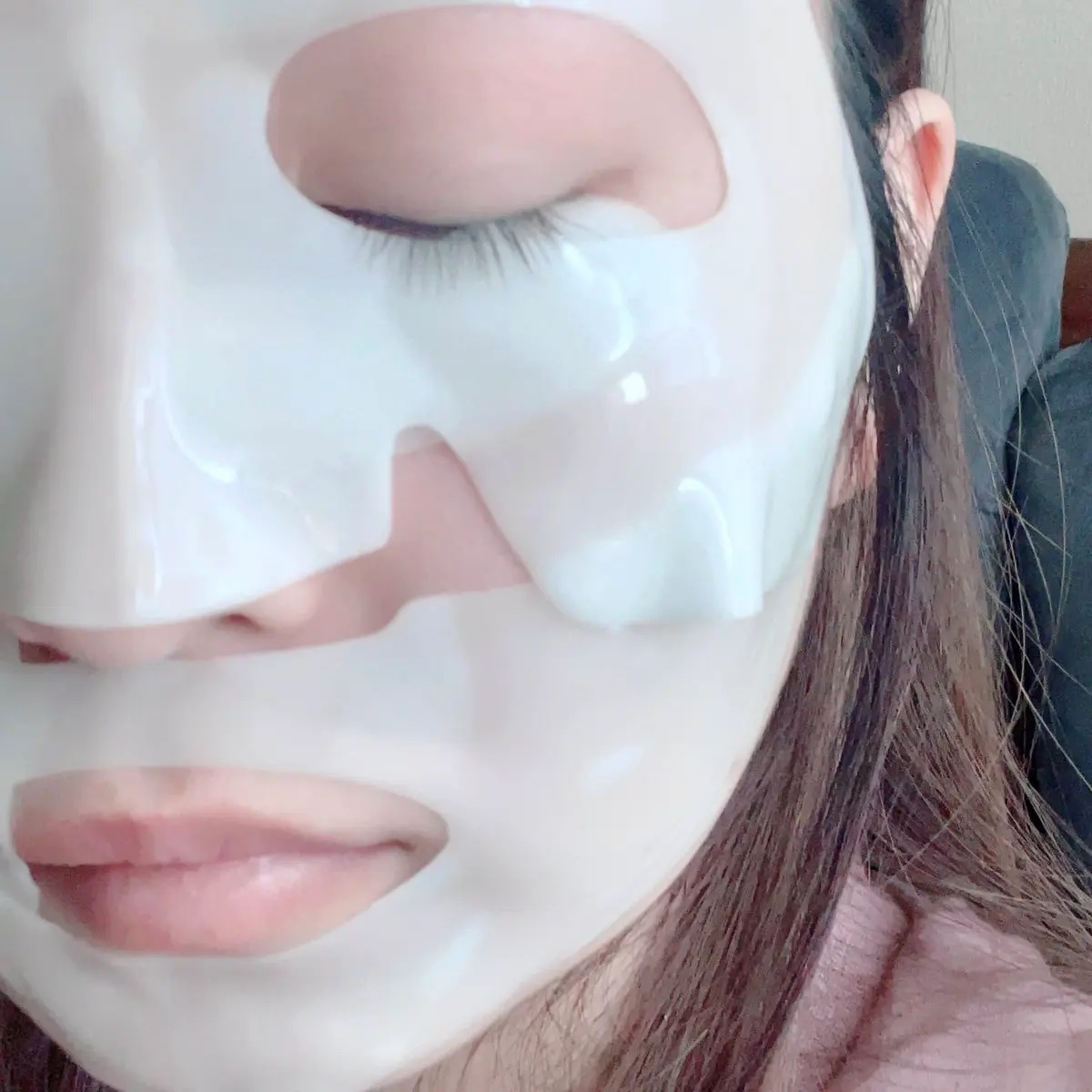 グリーンシトラスビタミンCゲルマスク/Luvum/その他スキンケアを使ったクチコミ（3枚目）