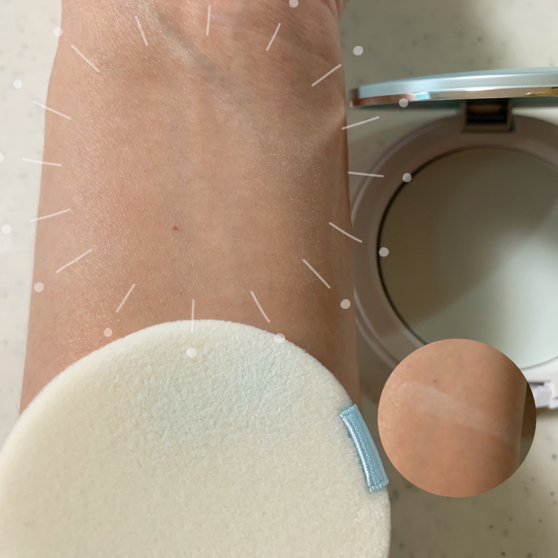 アンプルール フェイスパウダー クール/アンプルール/プレストパウダーを使ったクチコミ（3枚目）