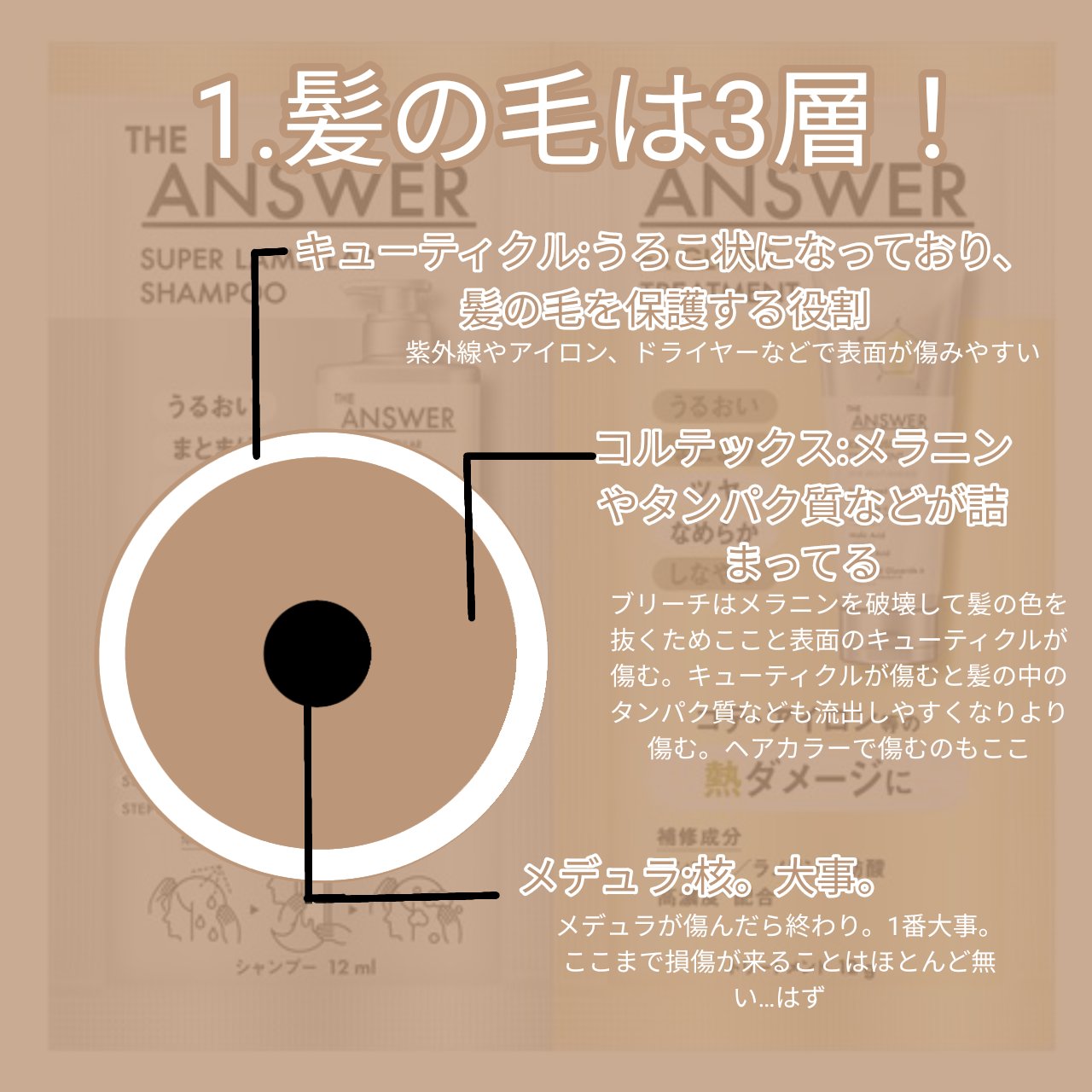 THE ANSWER EXグロストリートメント FOR HEAD DAMAGE お試し1回分 8g/THE ANSWER/洗い流すヘアトリートメントを使ったクチコミ（2枚目）