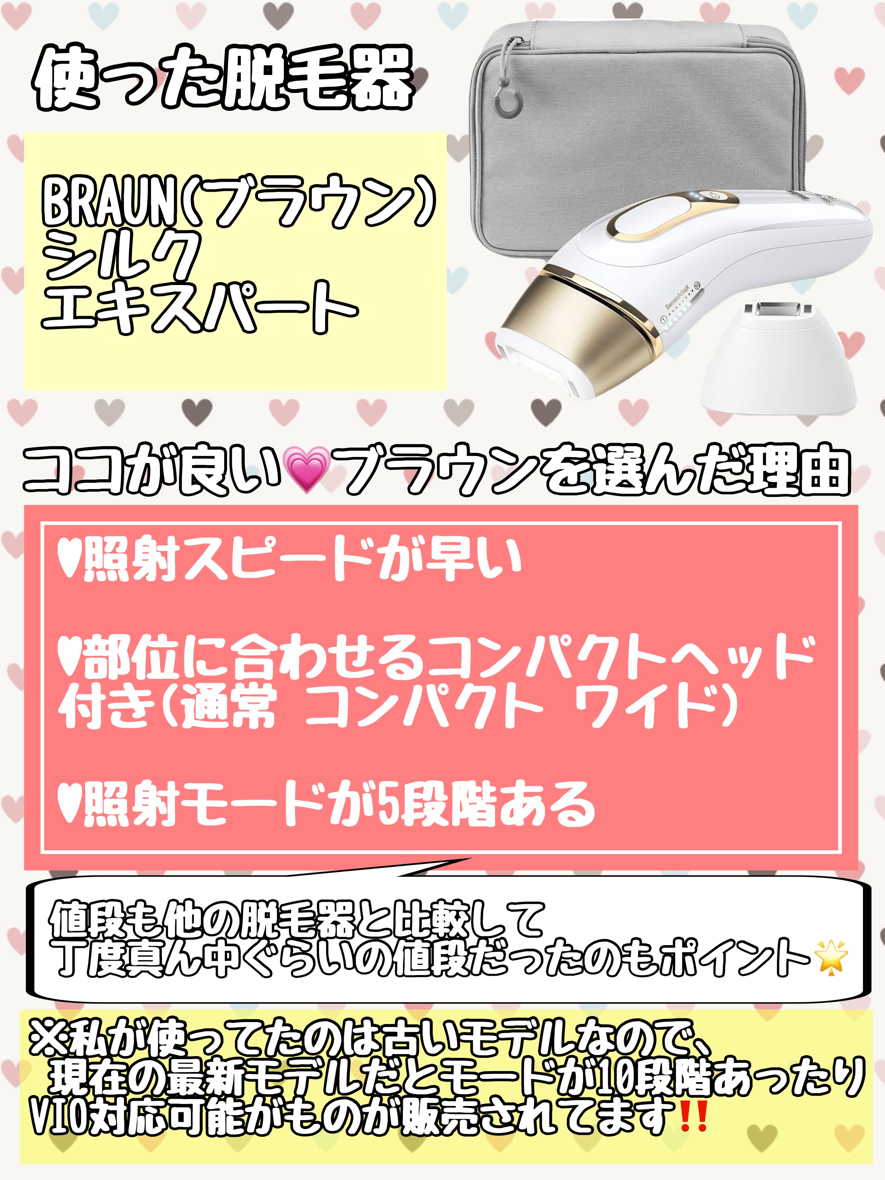 BRAUN シルクエキスパート/ブラウン/家庭用脱毛器を使ったクチコミ（2枚目）