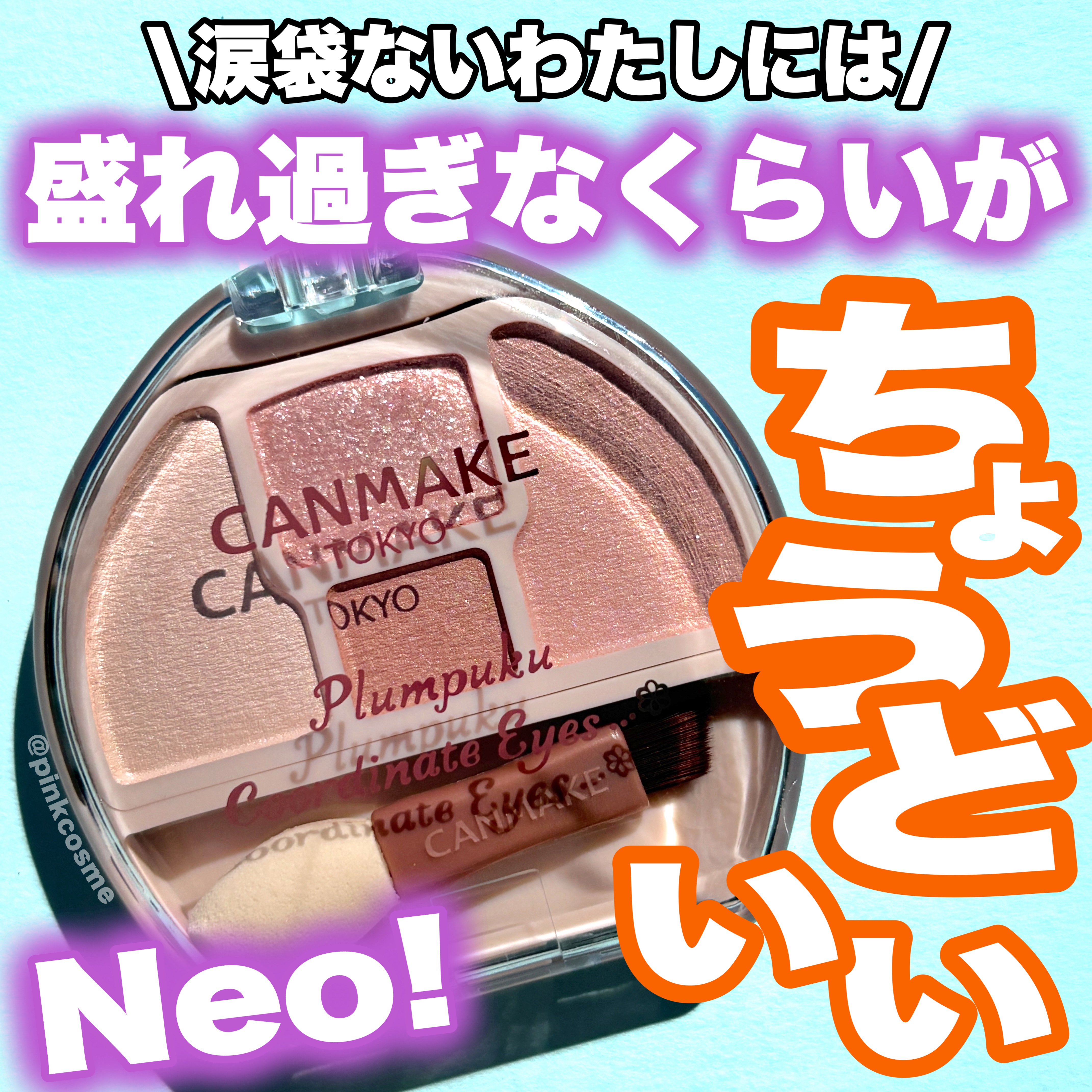 プランぷくコーデアイズNeo/キャンメイク/アイシャドウを使ったクチコミ（1枚目）