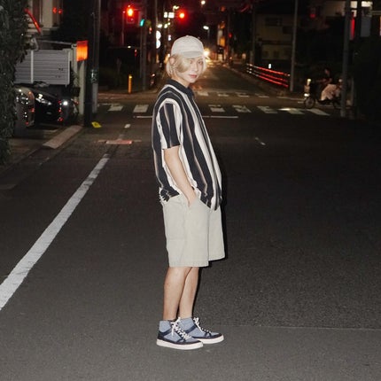 西村健太 on LIPS 「金髪センター分けのウィッグでメイクしてみた〜🤍カラコンはbam..」(7枚目)