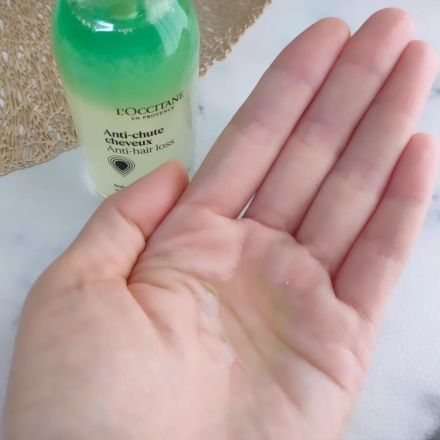 薬用 メディカル アンチヘアロスセラム/L'OCCITANE/頭皮ローションを使ったクチコミ(7枚目)