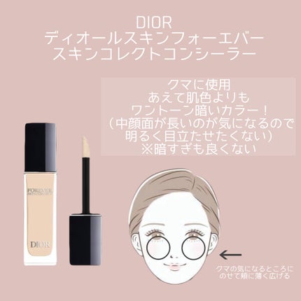 ディオールスキン フォーエヴァー スキン コレクト コンシーラー/Dior/リキッドコンシーラーを使ったクチコミ(2枚目)