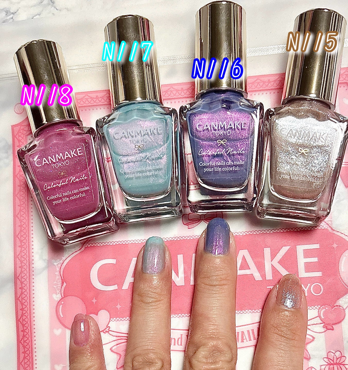 カラフルネイルズ/キャンメイク/マニキュアを使ったクチコミ(2枚目)