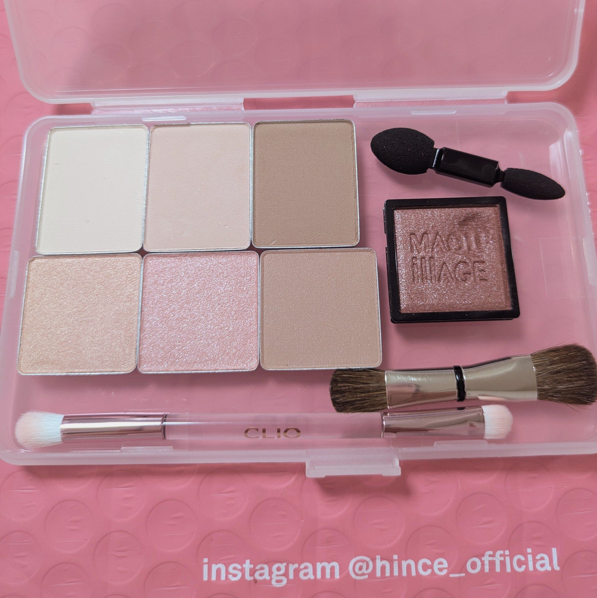 シングルアイシャドウ 12 PEARLY PETAL/hince/単色アイシャドウを使ったクチコミ（1枚目）