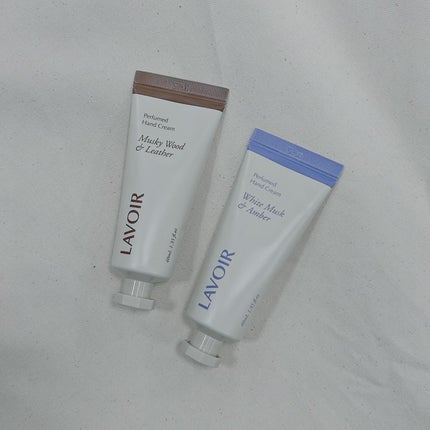 パフュームハンドクリーム ホワイトムスク&アンバー/LAVOIR/ハンドクリームを使ったクチコミ(1枚目)
