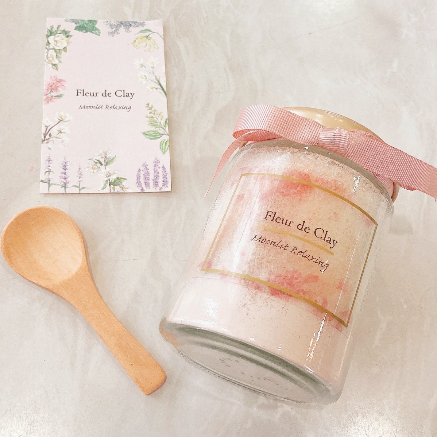 ピンククレイバスソルト センシュアスムーン/シャトンクーレ/無機塩系入浴剤を使ったクチコミ(2枚目)