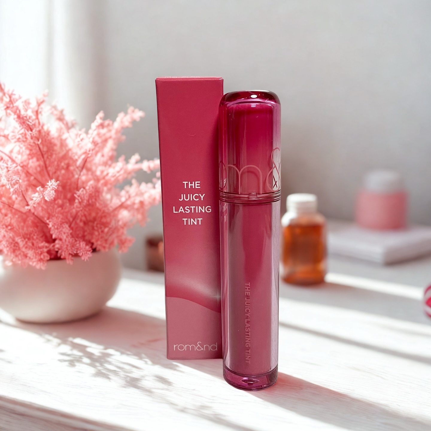 ザ ジューシーラスティングティント/rom&nd/リップティントを使ったクチコミ（1枚目）