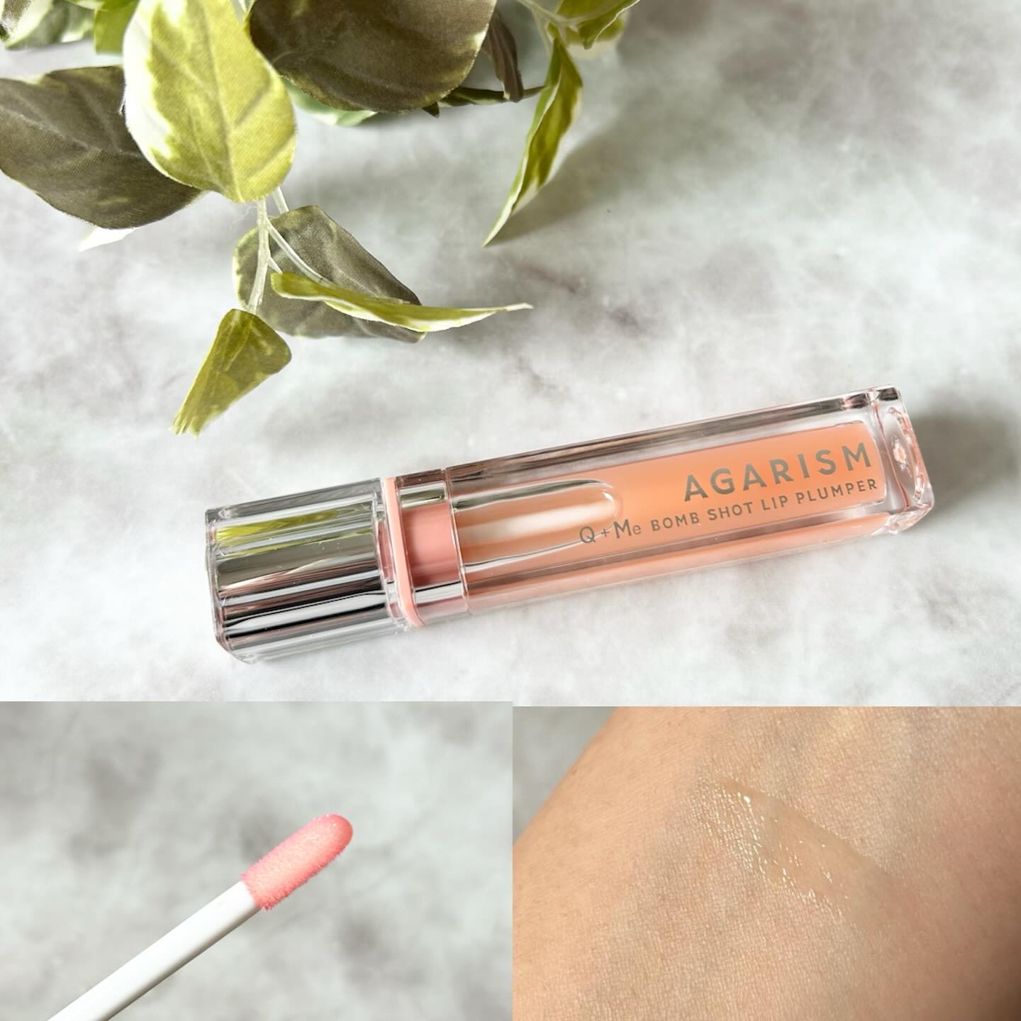 キューミ―ボムショットリッププランパー/AGARISM/リッププランパーを使ったクチコミ（2枚目）