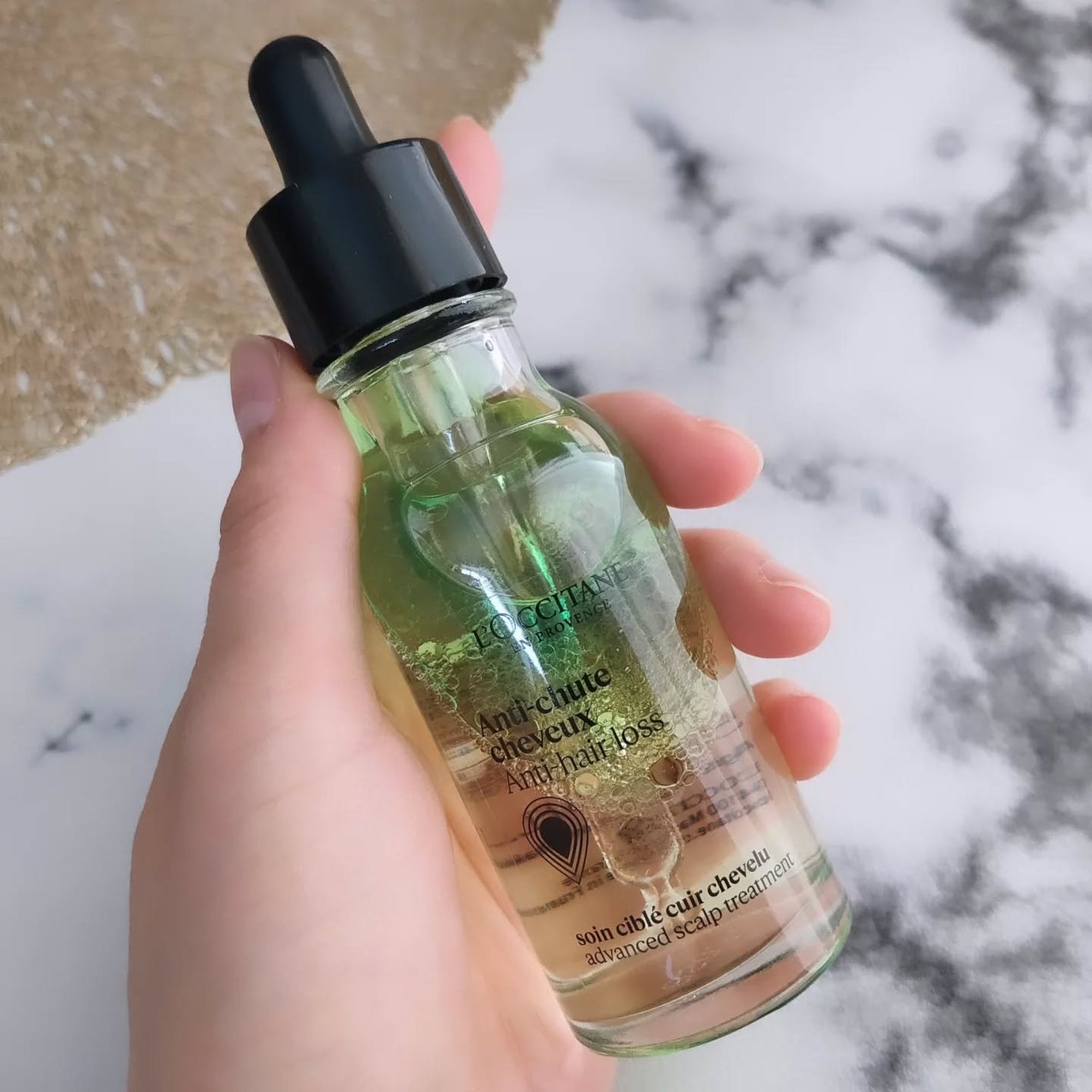 薬用 メディカル アンチヘアロスセラム/L'OCCITANE/頭皮ローションを使ったクチコミ(3枚目)