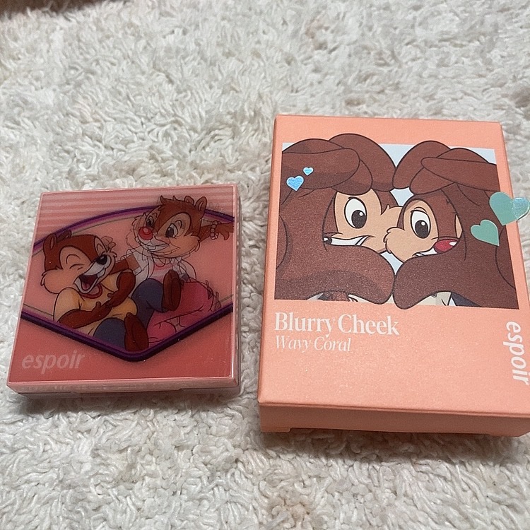 ブラリーチーク(ディズニーエディション)/espoir/チークを使ったクチコミ（1枚目）