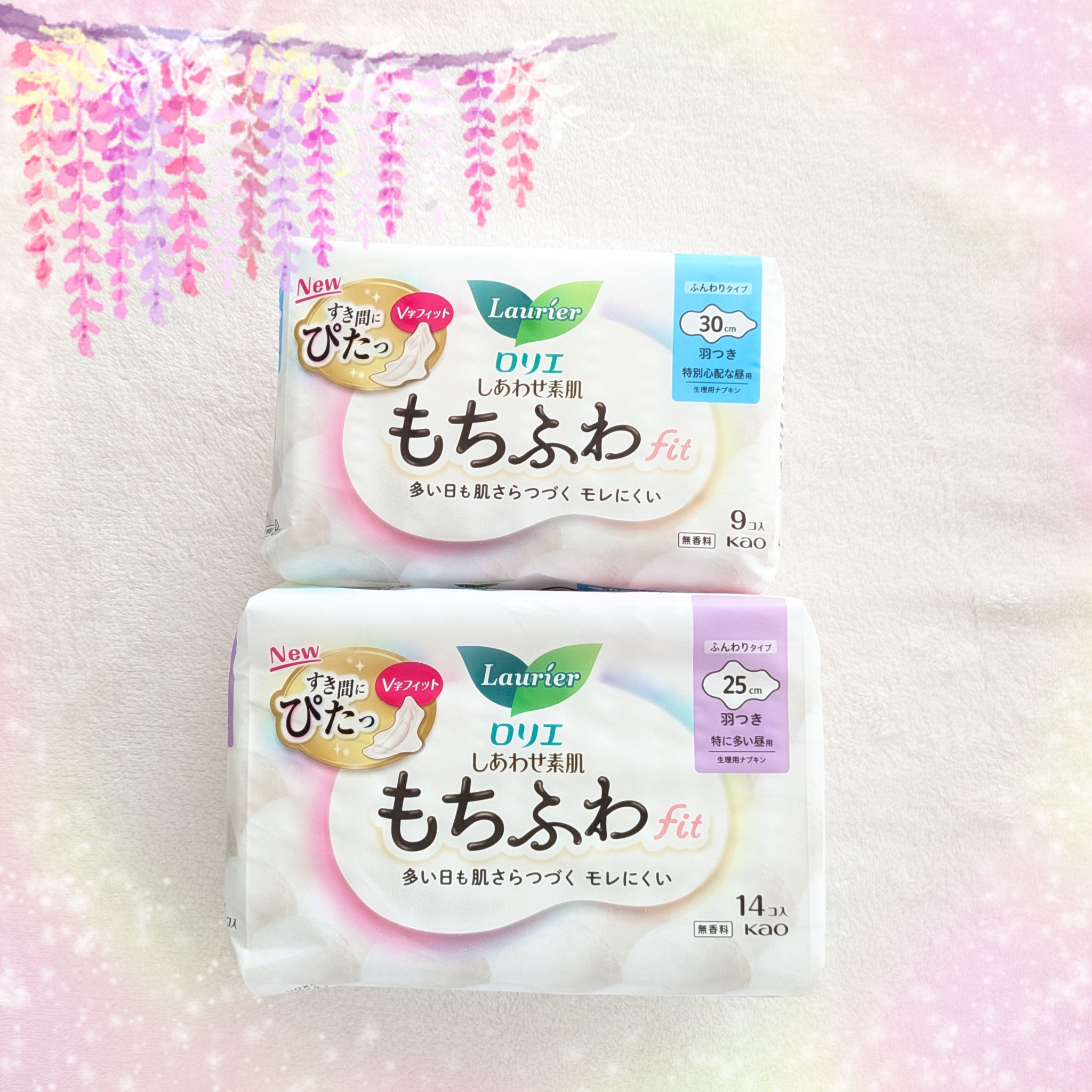 ロリエ もちふわ fit 25cm 羽つき 14コ入 (医薬部外品 )/ロリエ/ナプキンを使ったクチコミ（1枚目）