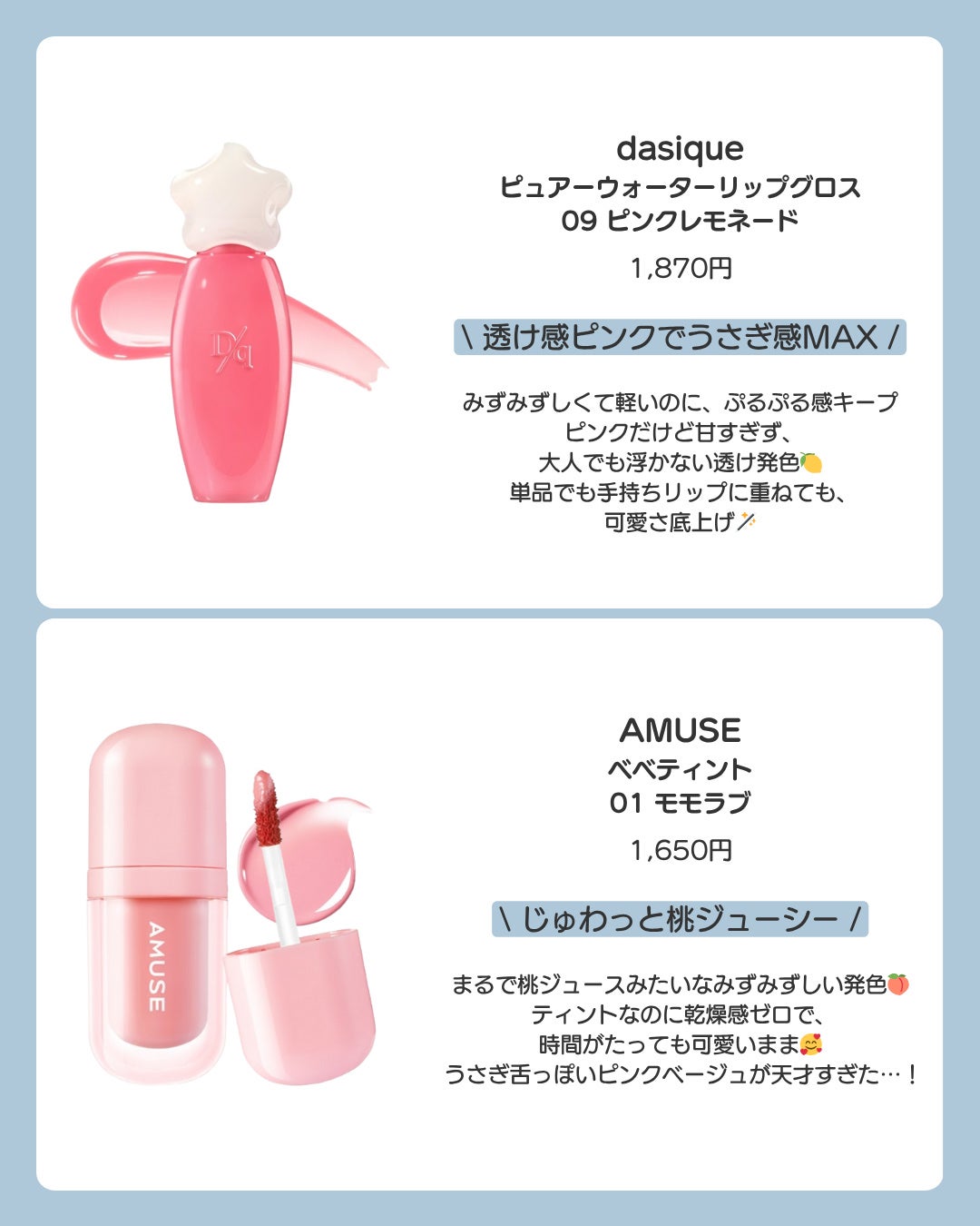 フルーティーグラムティント/Laka/リップティントを使ったクチコミ(2枚目)