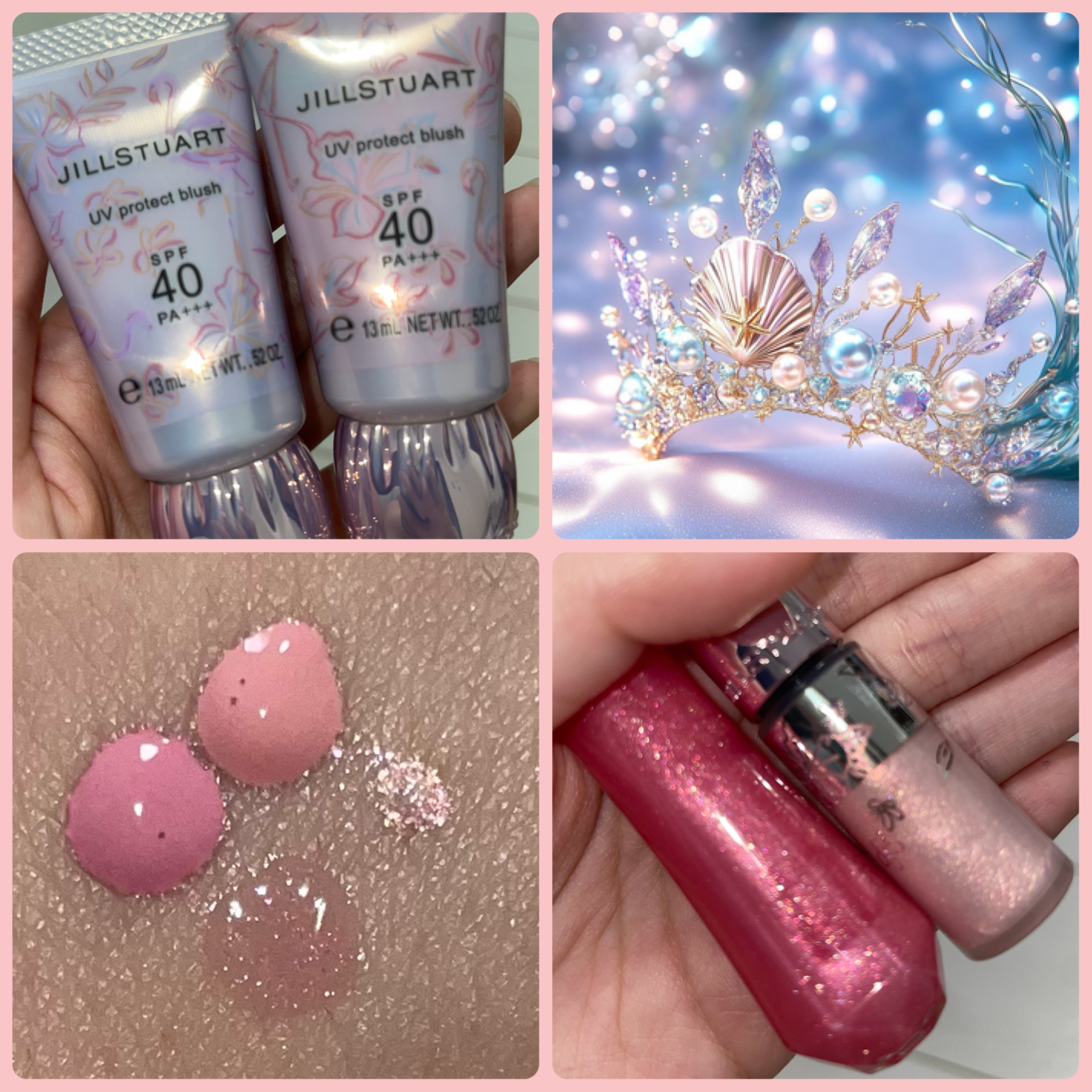 ジルスチュアート UVプロテクト ブラッシュ 02 mermaid lullaby/JILL STUART/ジェル・クリームチークを使ったクチコミ（2枚目）