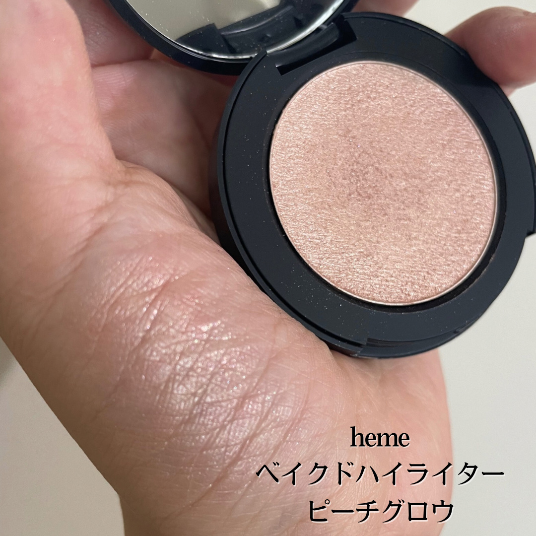 ベイクドハイライター/heme/パウダーハイライトを使ったクチコミ（3枚目）