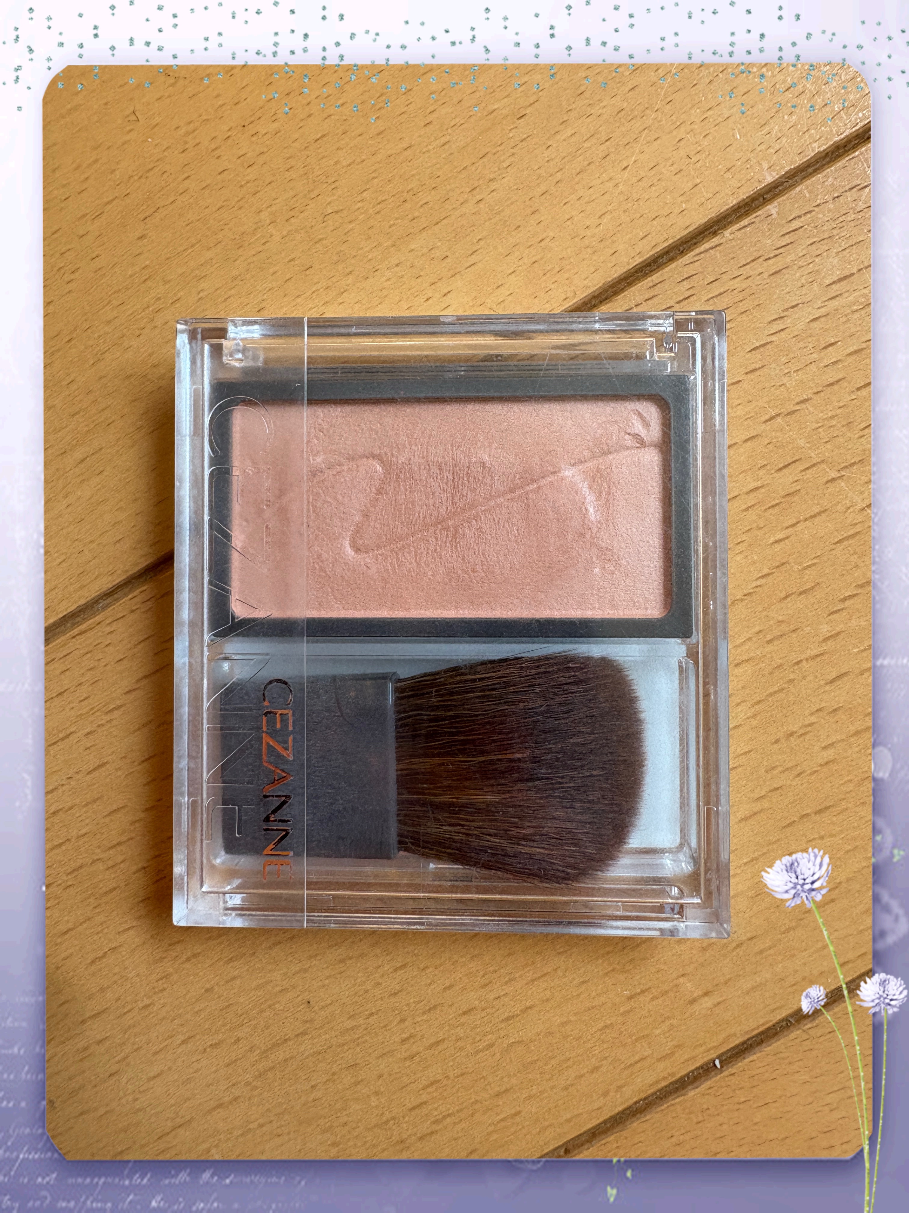 チークブラッシュ/CEZANNE/パウダーチークを使ったクチコミ（1枚目）