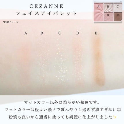 フェイスアイパレット/CEZANNE/アイシャドウを使ったクチコミ(4枚目)