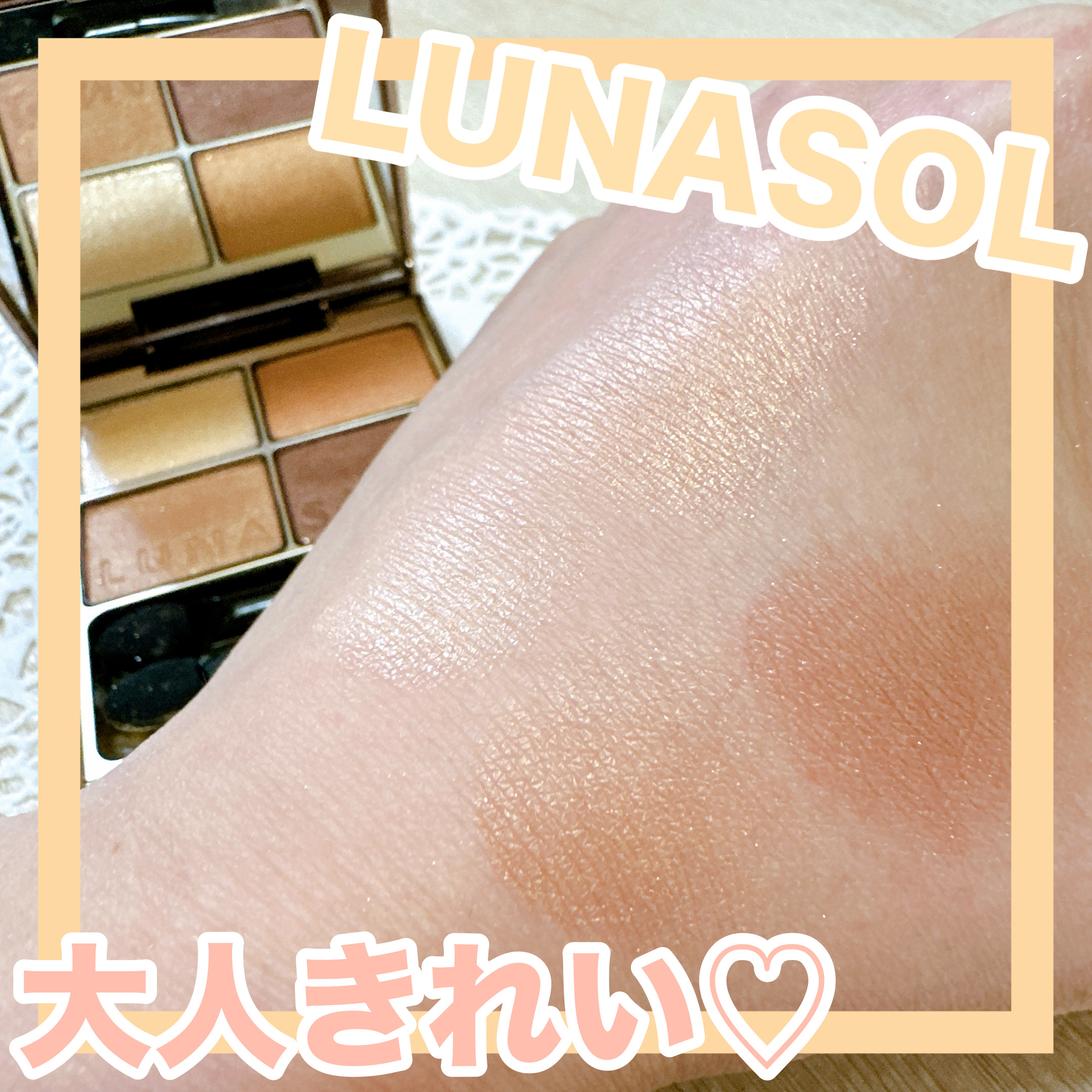 スキンモデリングアイズ/LUNASOL/アイシャドウパレットを使ったクチコミ（1枚目）