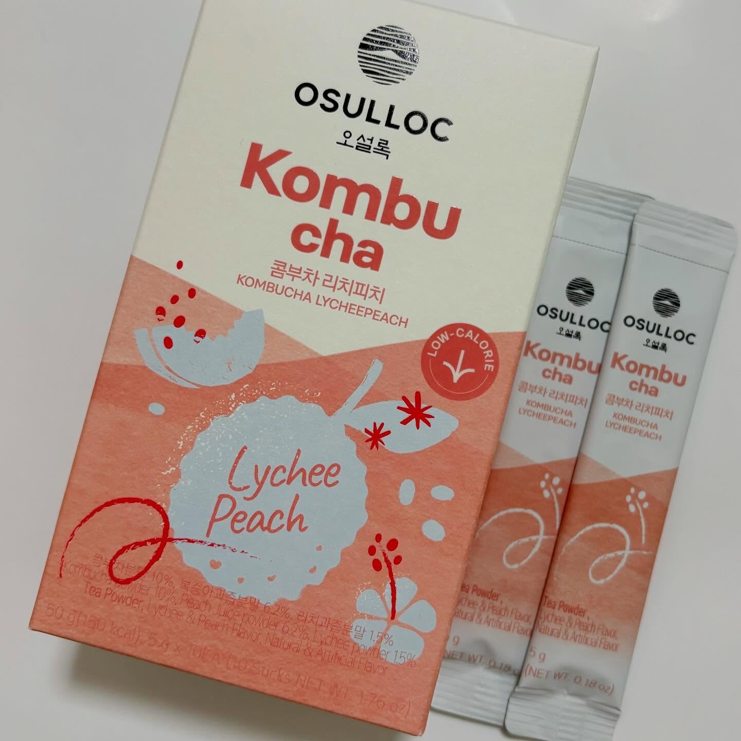 コンブチャ ライチピーチ/OSULLOC/コンブチャを使ったクチコミ（1枚目）