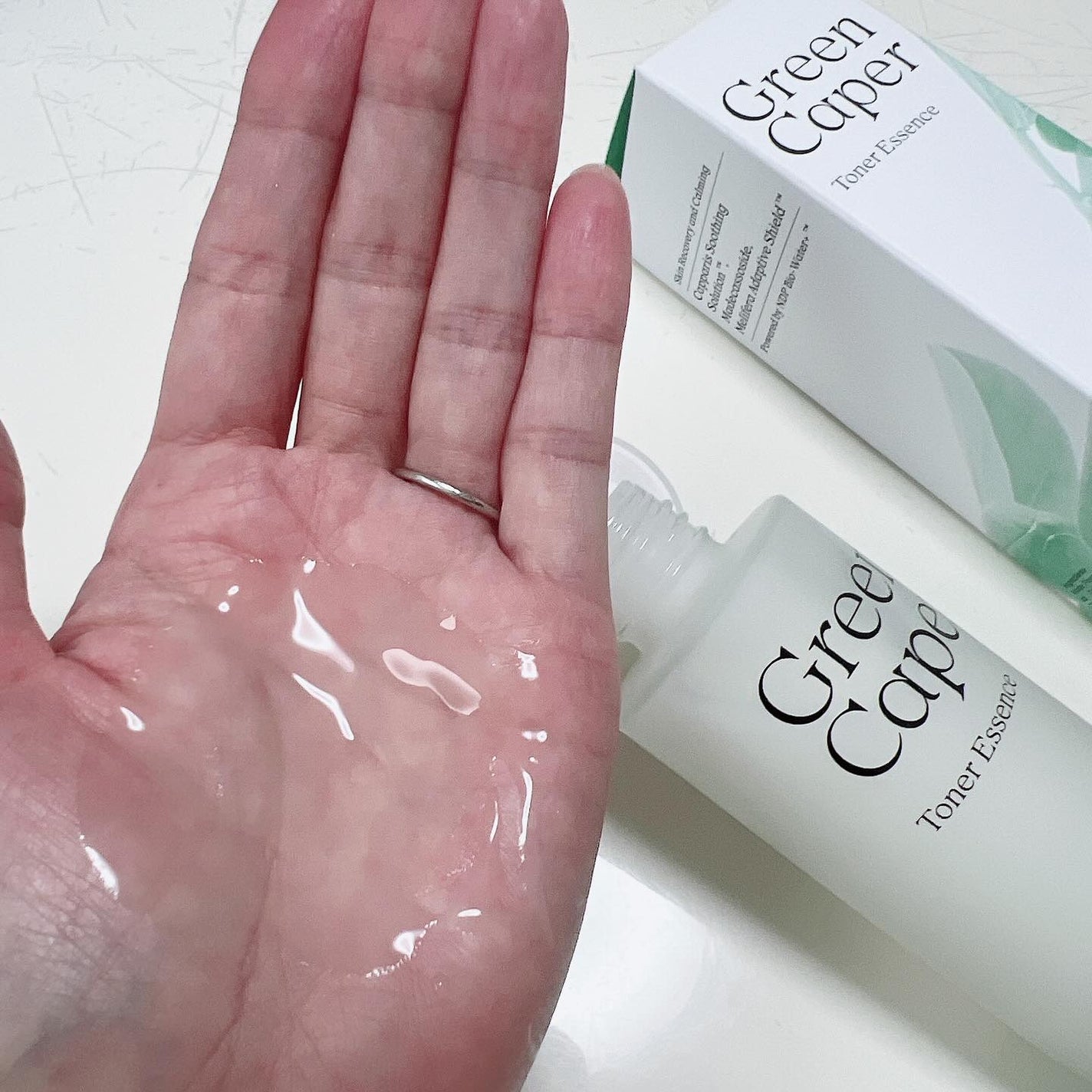 Green Caper Toner Essence/NATURAL DERMA PROJECT/化粧水を使ったクチコミ(4枚目)