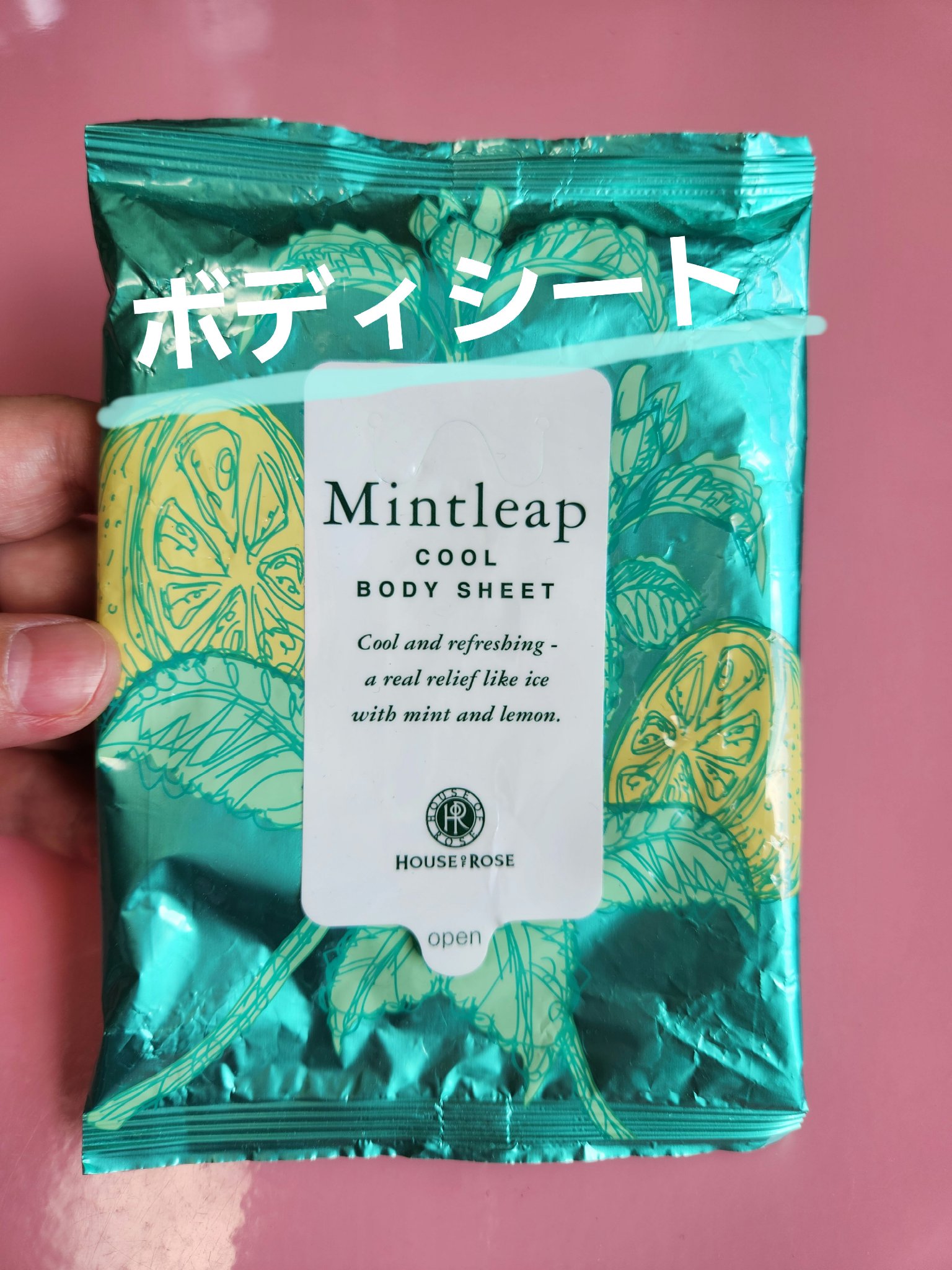 ミントリープ クール ボディシート/ハウス オブ ローゼ/ボディシートを使ったクチコミ（1枚目）