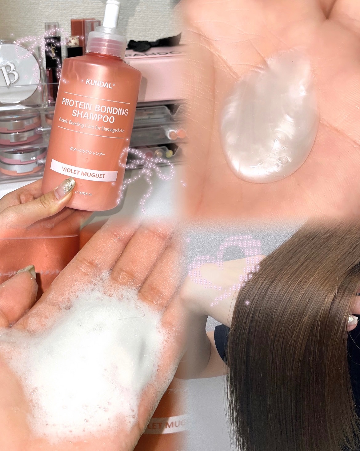 クンダル ダメージケア シャンプー/トリートメント/KUNDAL/市販シャンプーを使ったクチコミ（3枚目）