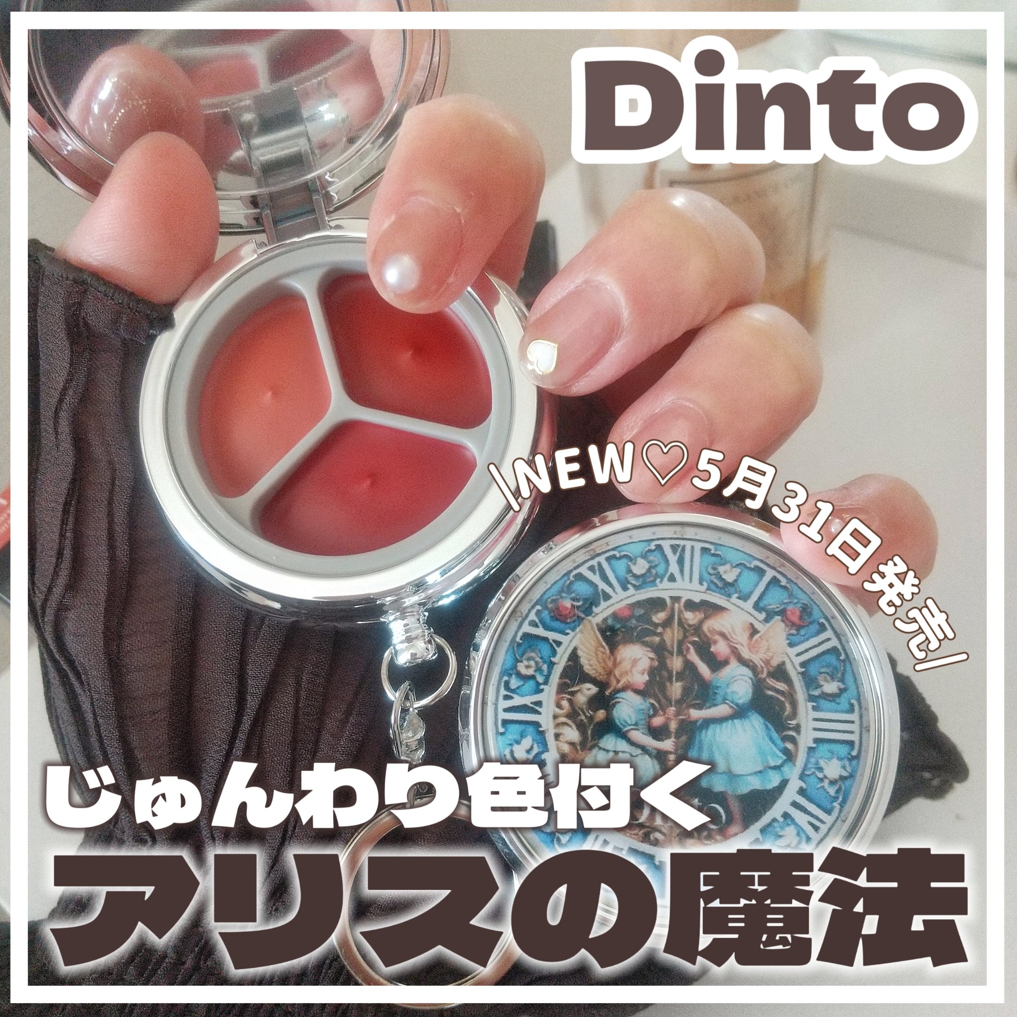 ブラーリングタイムトゥーキスアンドブラッシュ/Dinto/口紅を使ったクチコミ（1枚目）