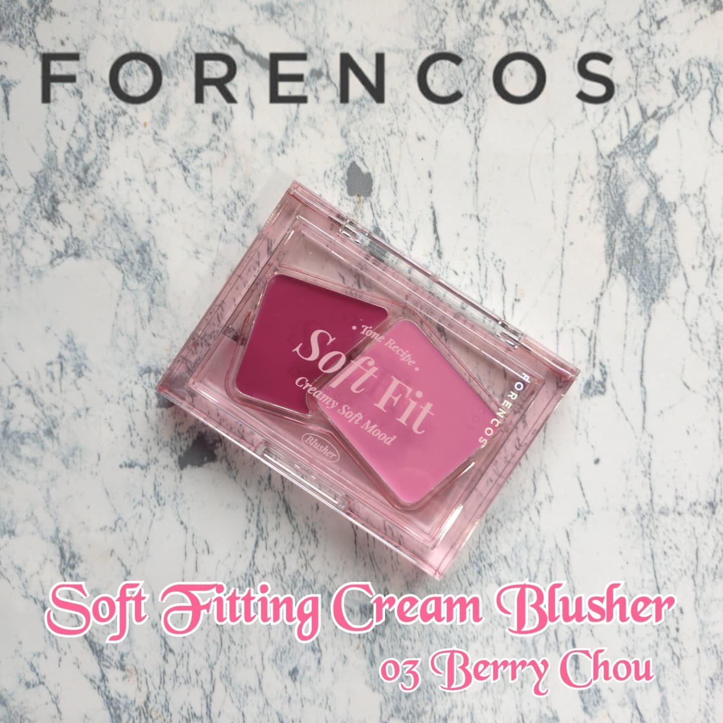 Soft Fitting Cream Blusher 03 ベリースー/フォレンコス/ジェル・クリームチークを使ったクチコミ（1枚目）