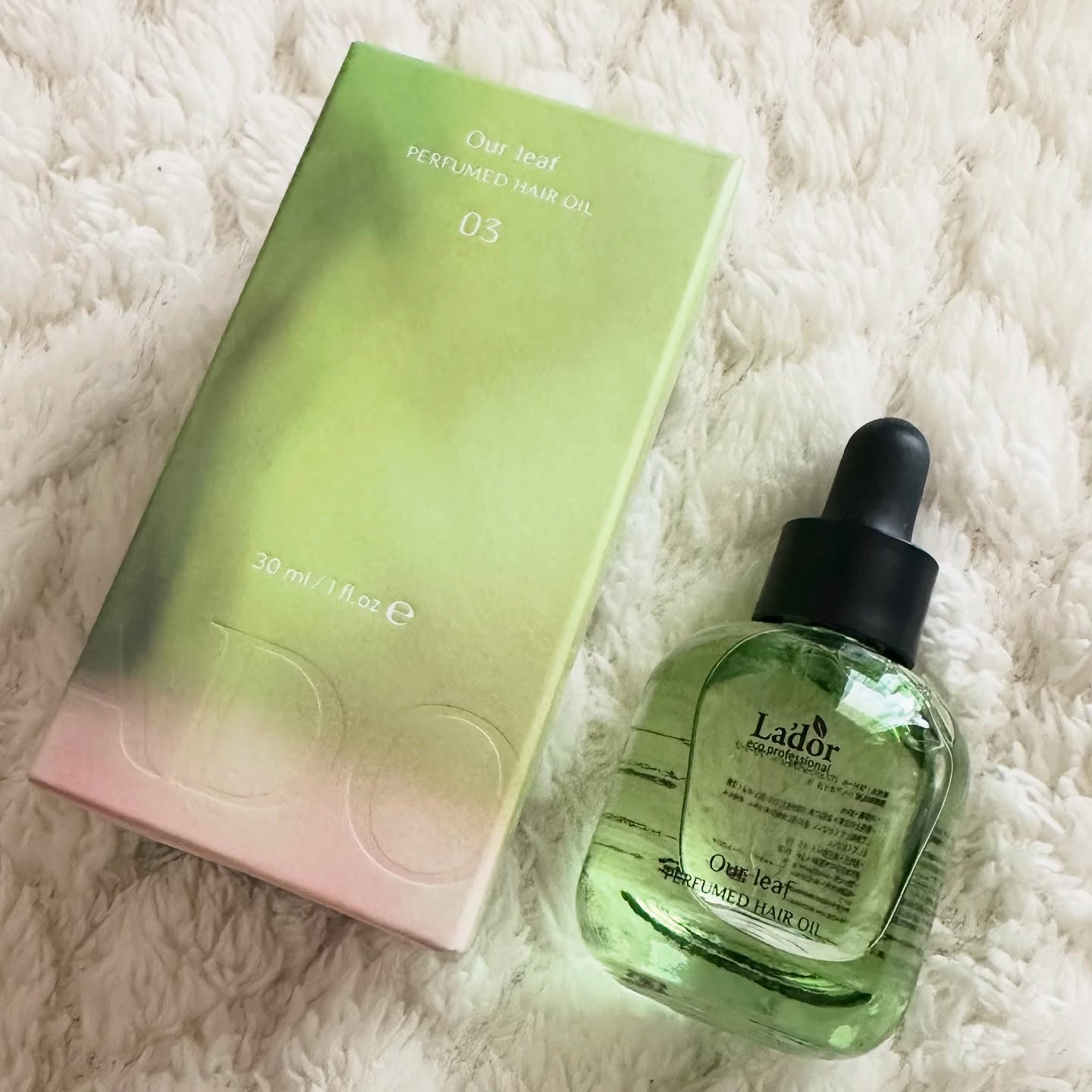 パフュームヘアオイル アワーリーフ/La'dor/ヘアオイルを使ったクチコミ（2枚目）