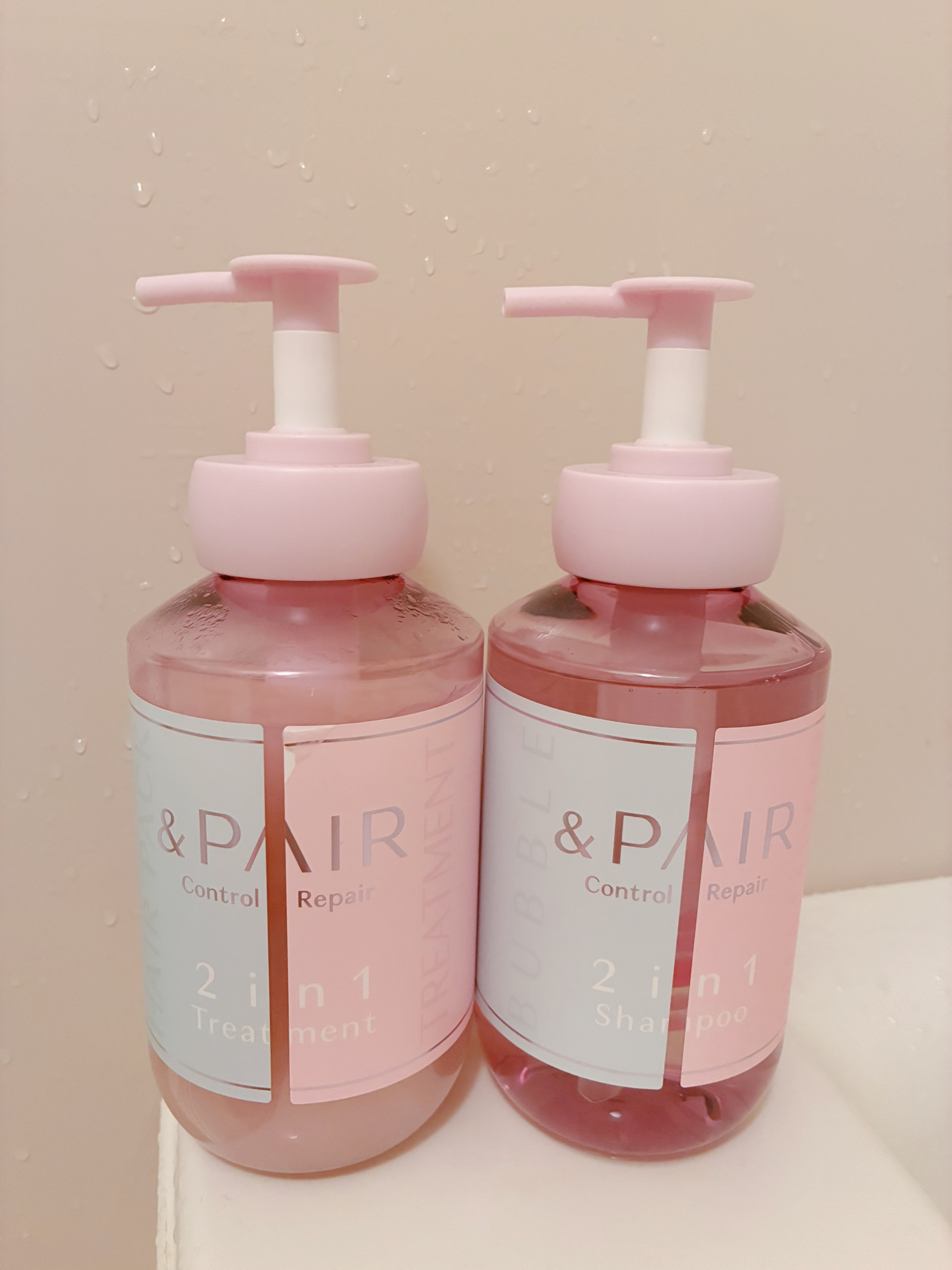 アンドペア コントロール リペア 2in1 シャンプー＆ヘアトリートメント/&PAIR/市販シャンプーを使ったクチコミ（1枚目）