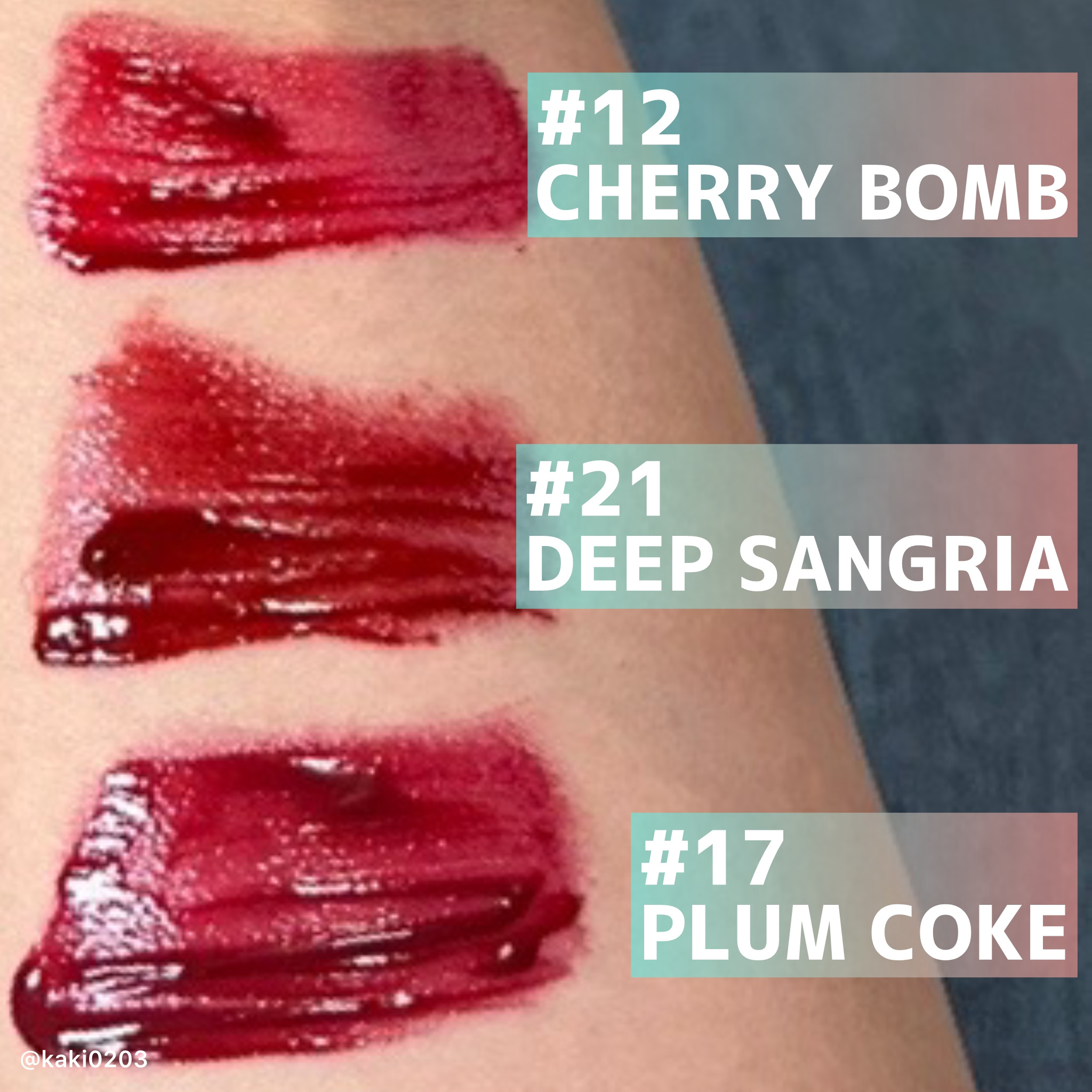 ジューシーラスティングティント/rom&nd/リップティントを使ったクチコミ（2枚目）