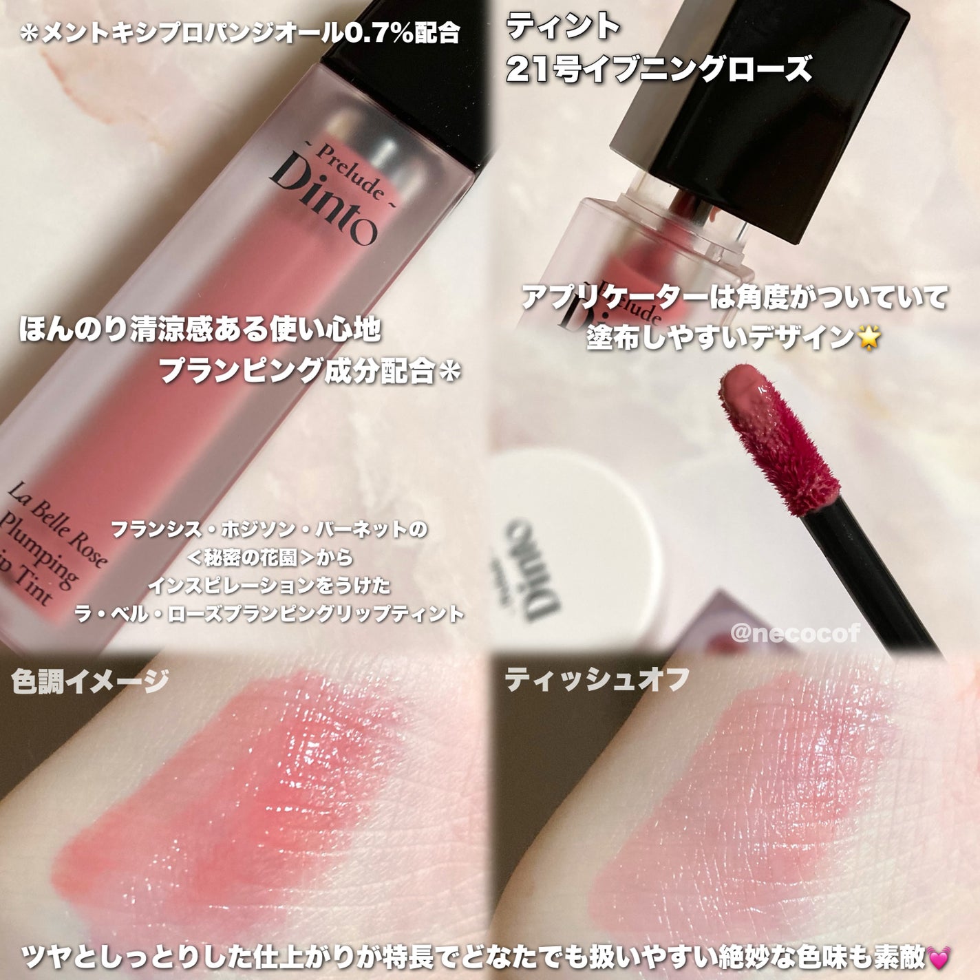 La Belle Rose Plumping Lip Tint/Dinto/口紅を使ったクチコミ(3枚目)