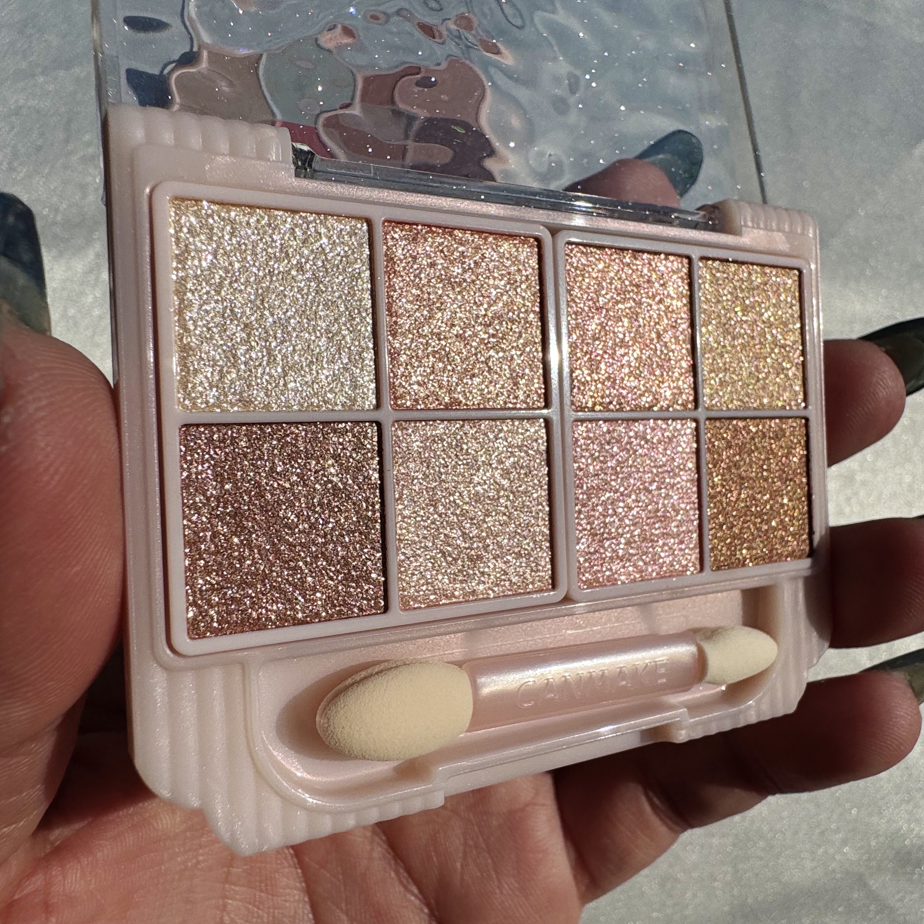 プティパレットアイズ（スパークリングタイプ）/キャンメイク/アイシャドウを使ったクチコミ（3枚目）