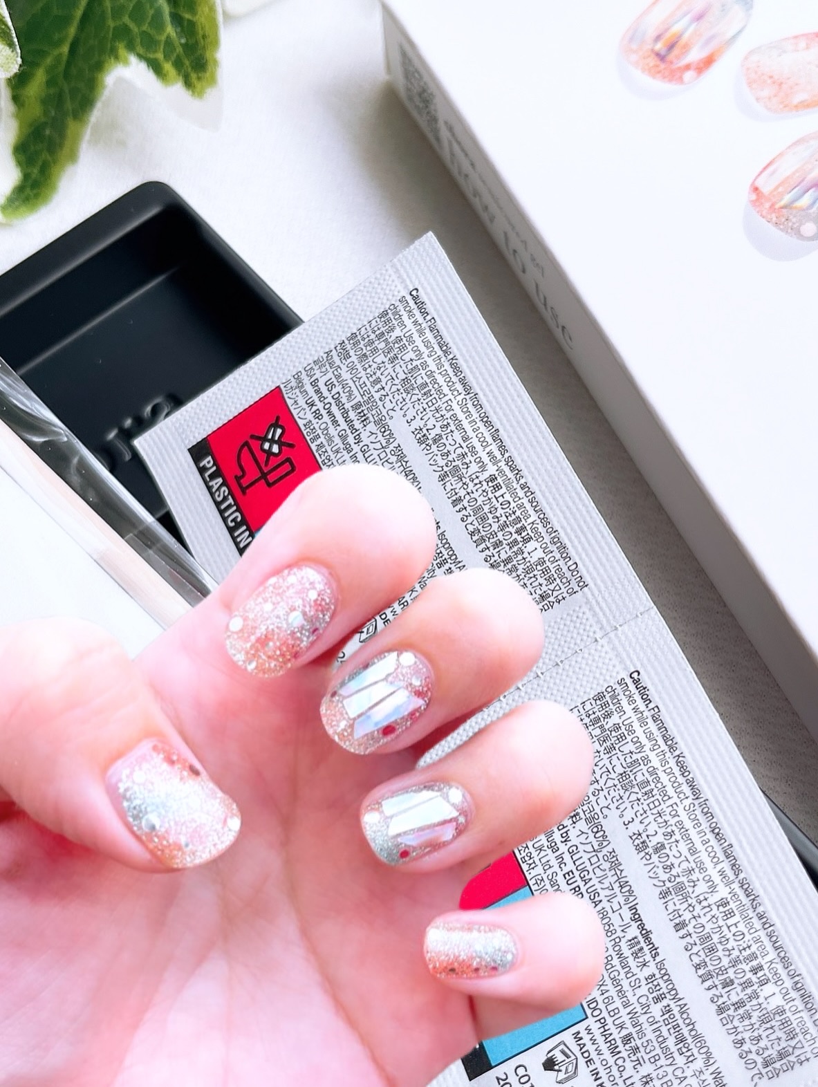 セミキュアジェルネイル（ハンド）/ohora/ネイルシールを使ったクチコミ（2枚目）