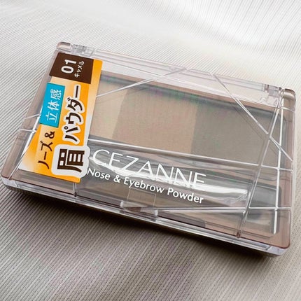 ノーズ&アイブロウパウダー 01 キャメル/CEZANNE/パウダーアイブロウを使ったクチコミ(1枚目)