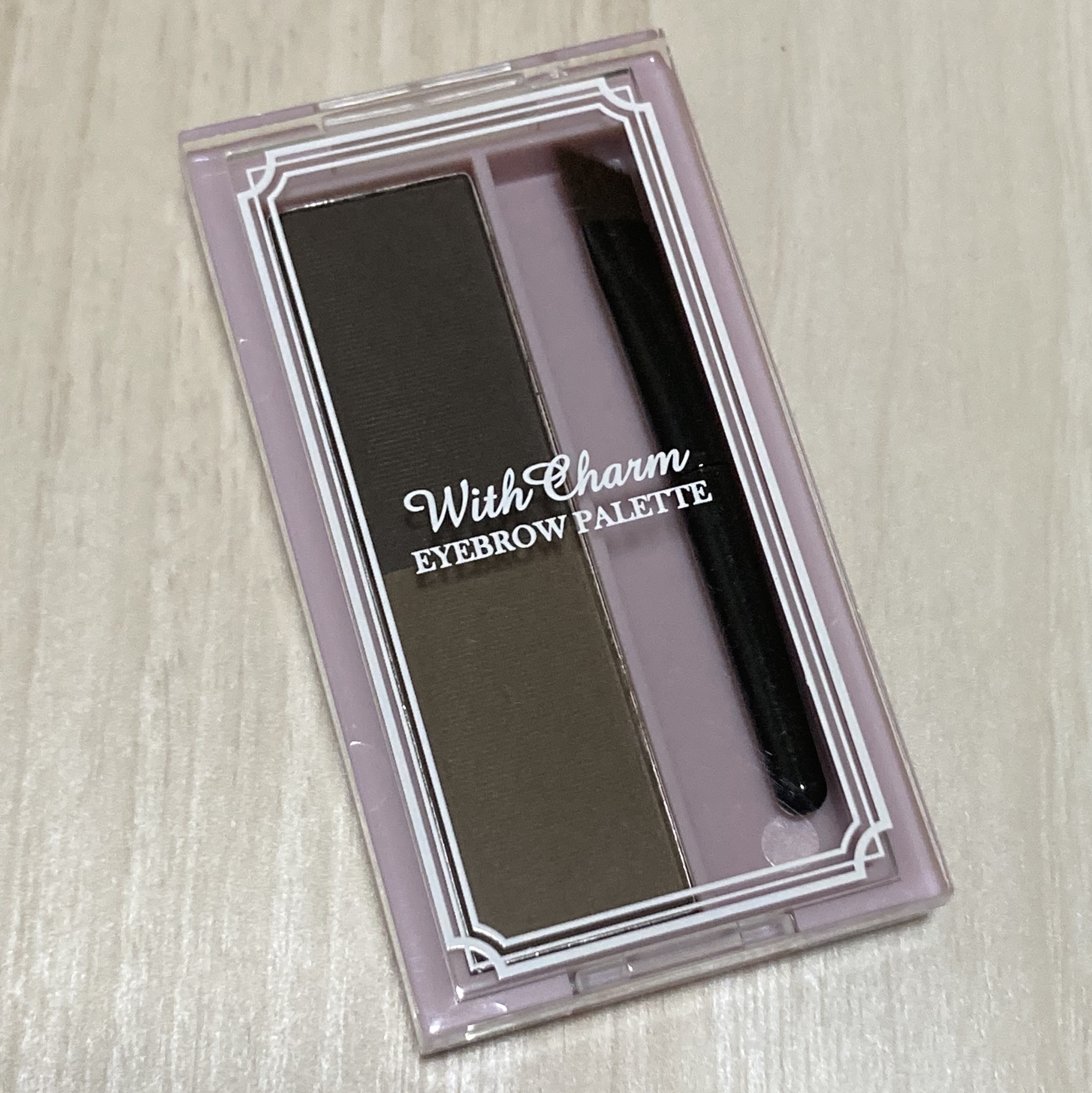 &. Wチャーム アイブロウパレット/DAISO/パウダーアイブロウを使ったクチコミ（3枚目）
