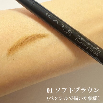 ケイト アイブロウペンシル(パウダリーフィニッシュ)/KATE/アイブロウペンシルを使ったクチコミ(5枚目)