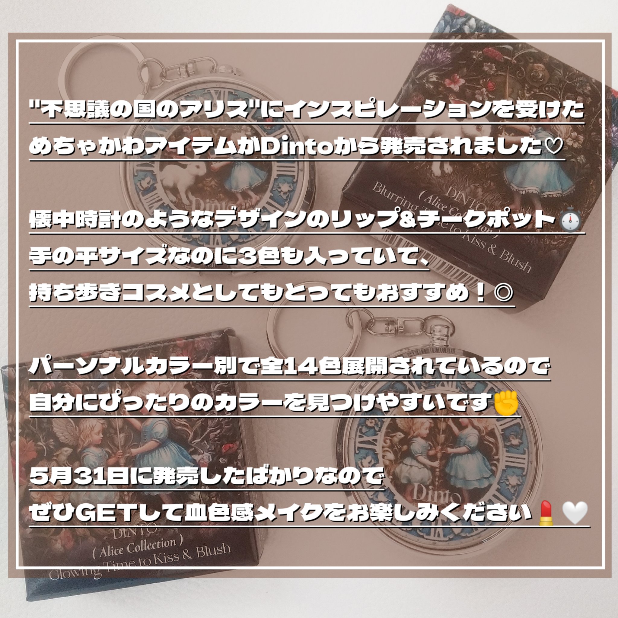 ブラーリングタイムトゥーキスアンドブラッシュ/Dinto/口紅を使ったクチコミ（2枚目）