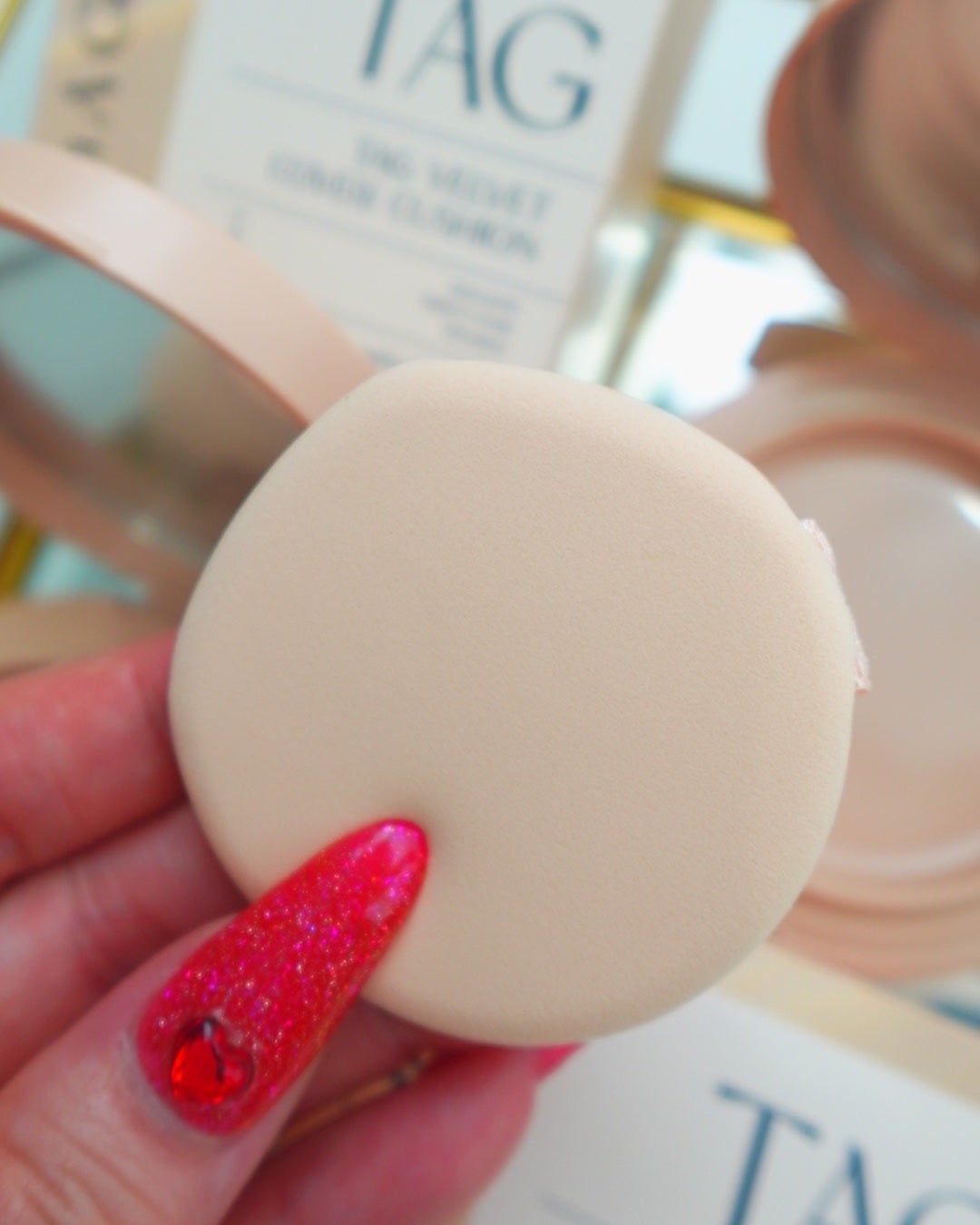 ベルベットカバークッション/TAG/クッションファンデーションを使ったクチコミ(3枚目)