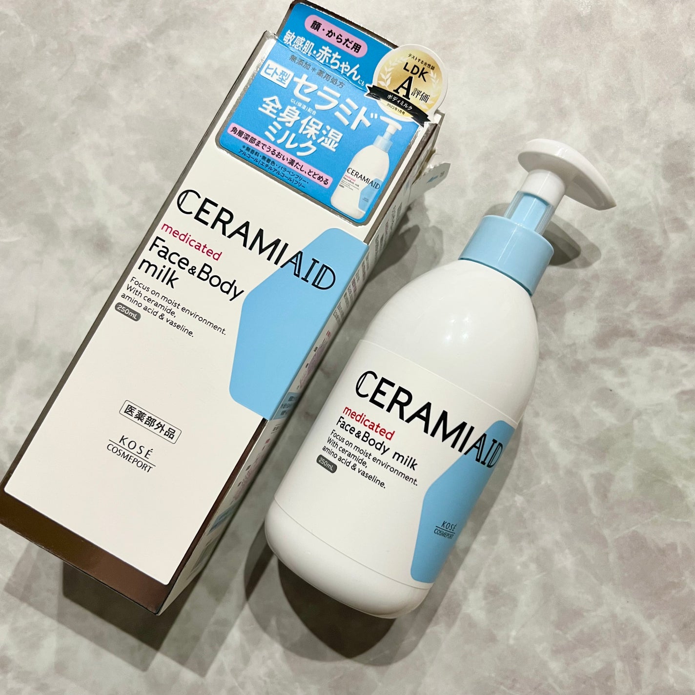 セラミエイド 薬用スキンミルク/セラミエイド/ボディミルクを使ったクチコミ(1枚目)