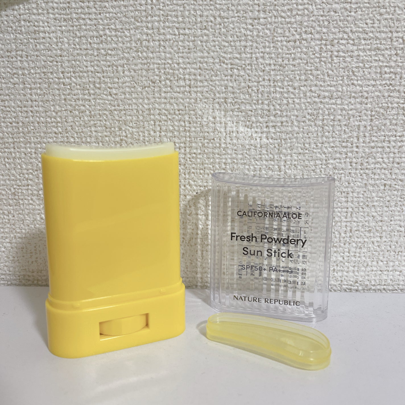 パウダリーUVアロエスティック/ネイチャーリパブリック/日焼け止めスティックを使ったクチコミ(2枚目)