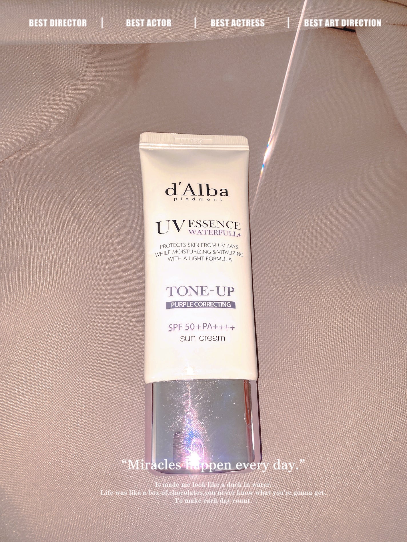 ダルバ ウォータフル トーンアップ サンクリーム(パープル)/ダルバ/日焼け止めクリームを使ったクチコミ(1枚目)