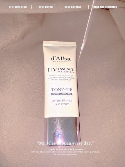 ダルバ ウォータフル トーンアップ サンクリーム(パープル)/ダルバ/日焼け止めクリームを使ったクチコミ(1枚目)