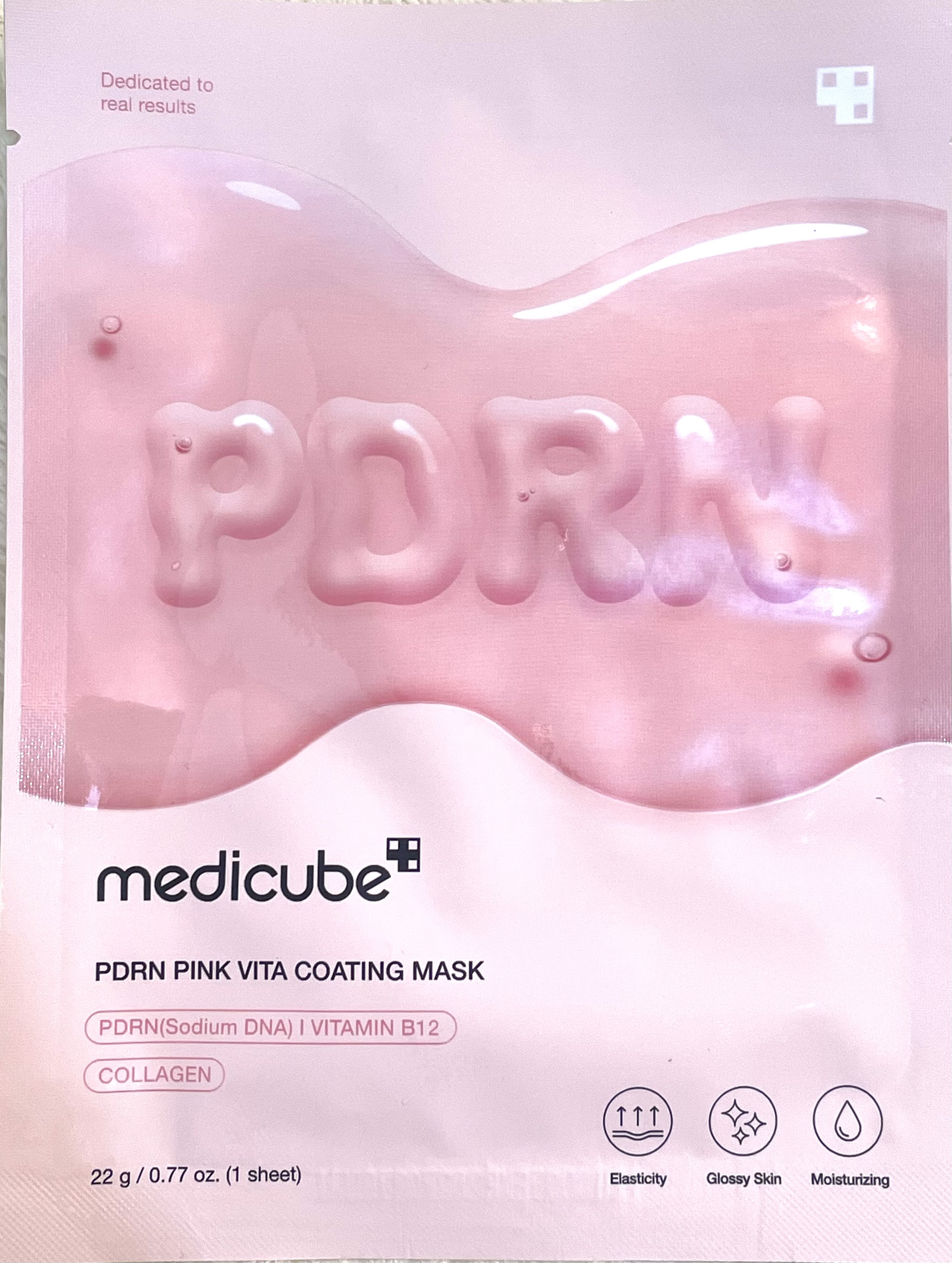 PDRNピンクビタコーティングマスク/MEDICUBE/シートマスク・パックを使ったクチコミ（2枚目）