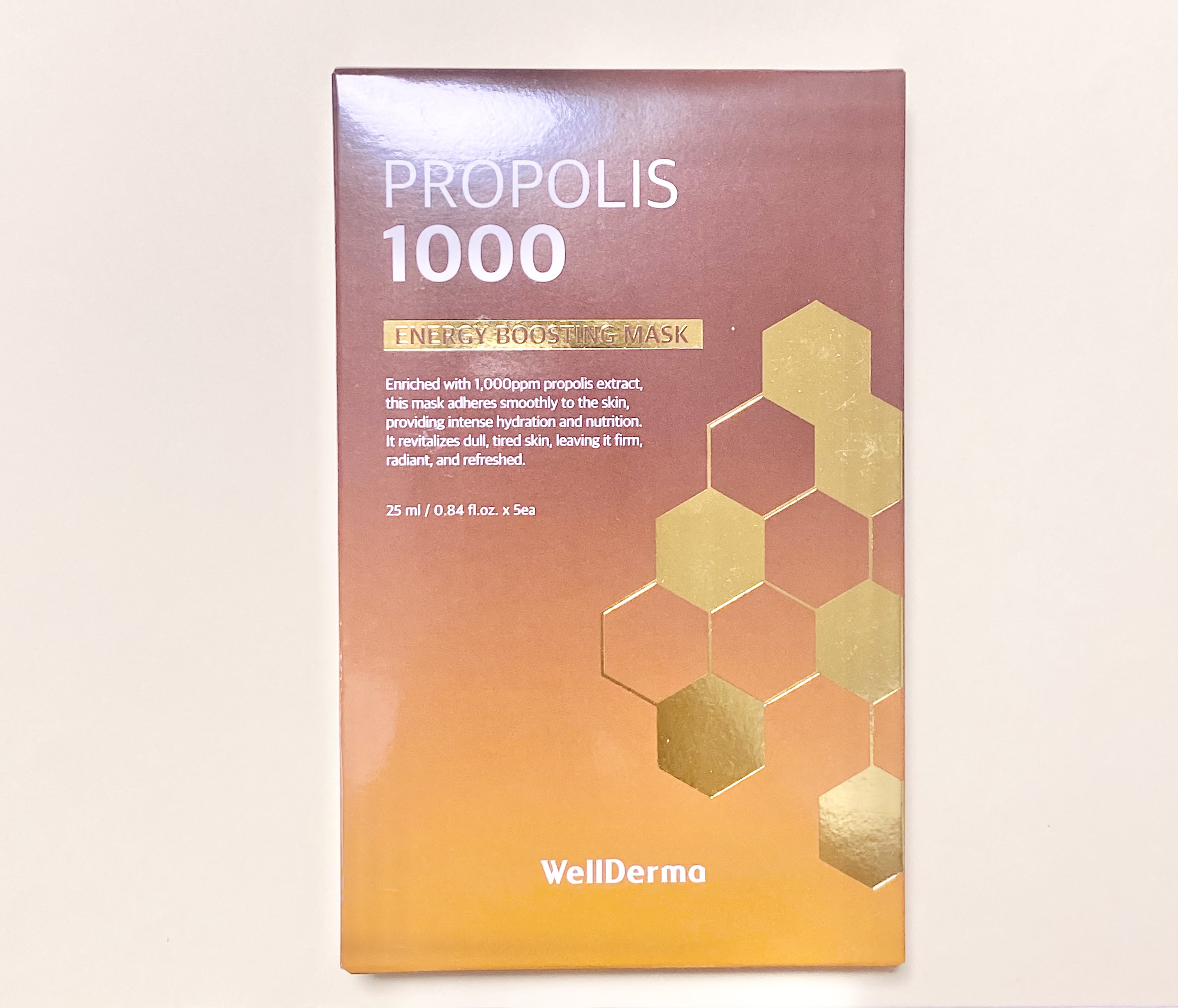 プロポリス1,000エネルギーブースティングマスクパック/WellDerma/シートマスク・パックを使ったクチコミ（1枚目）